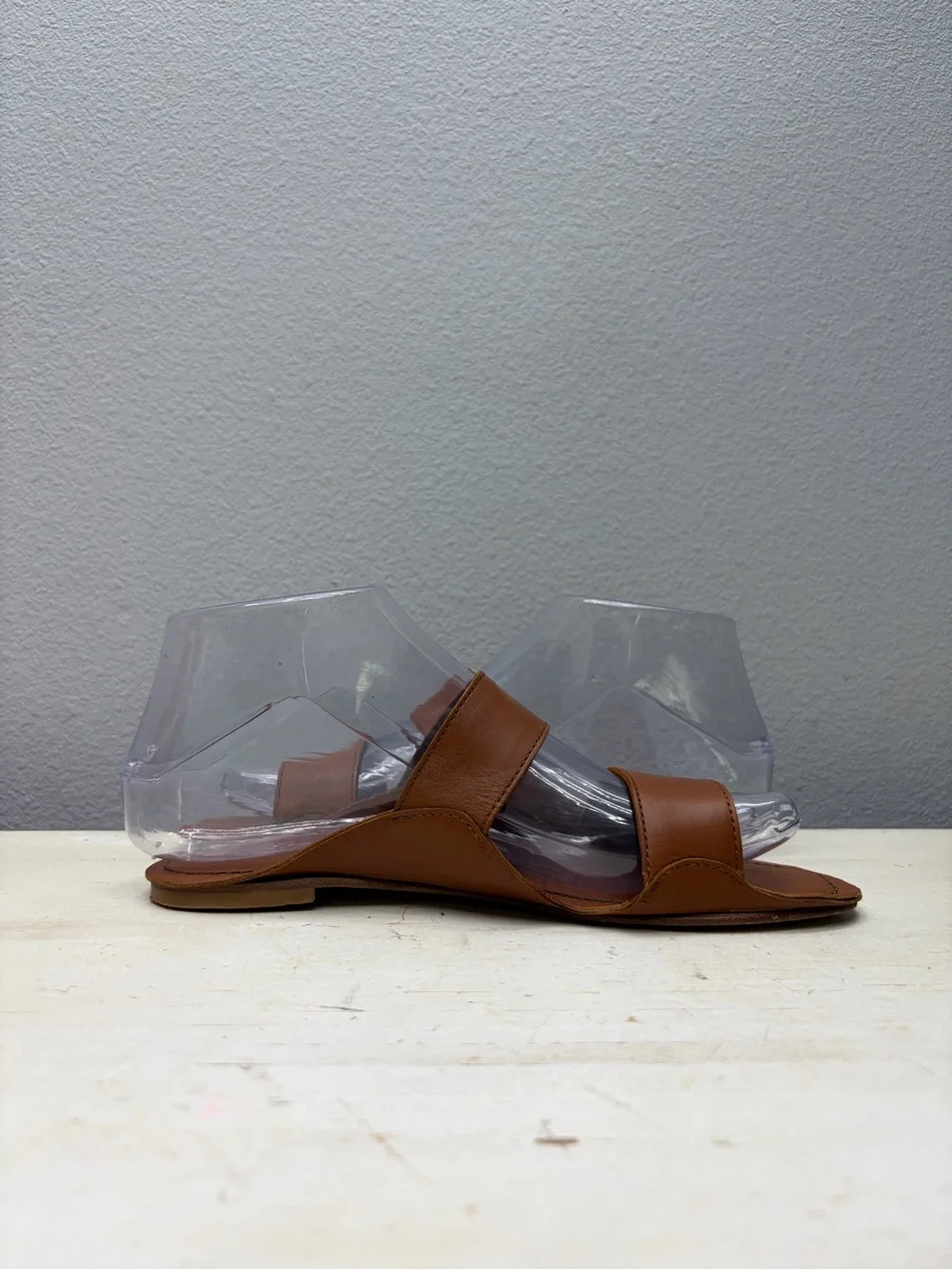 Jamie Haller Brown Leather Slide Sandals Size 36